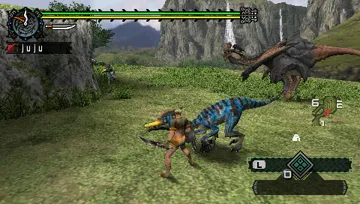 Monster Hunter Freedom (EU - AU) screen shot game playing